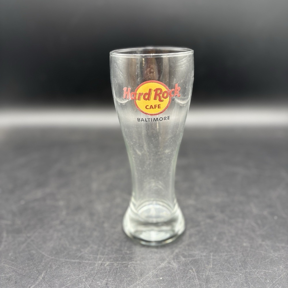 Hard Rock Cafe Baltimore, MD Beer Pilsner 20 oz Drinking Glass